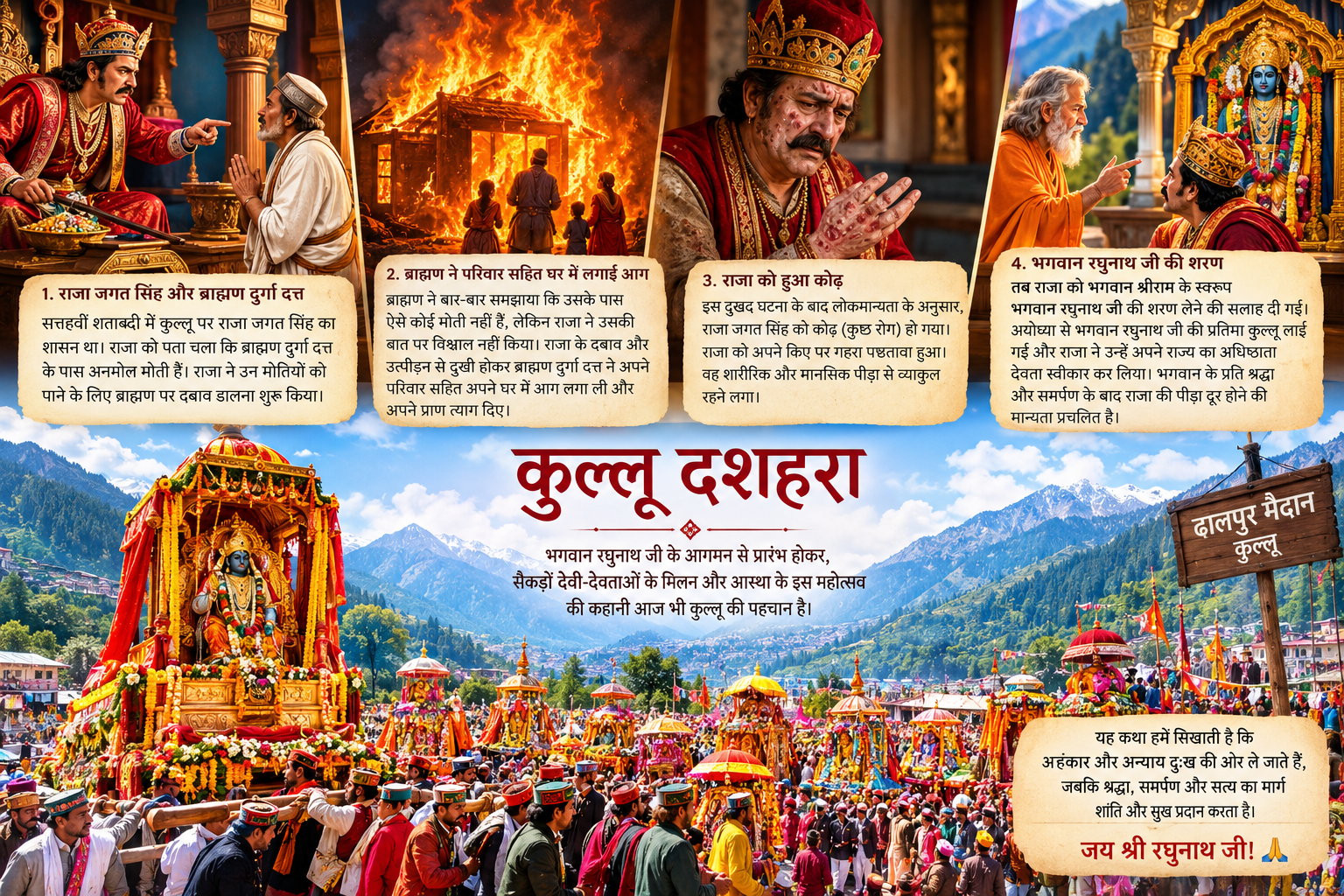 कुल्लू दशहरा की पौराणिक एवं ऐतिहासिक कहानी